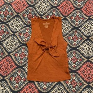 American Eagle Knotted Crop Tank